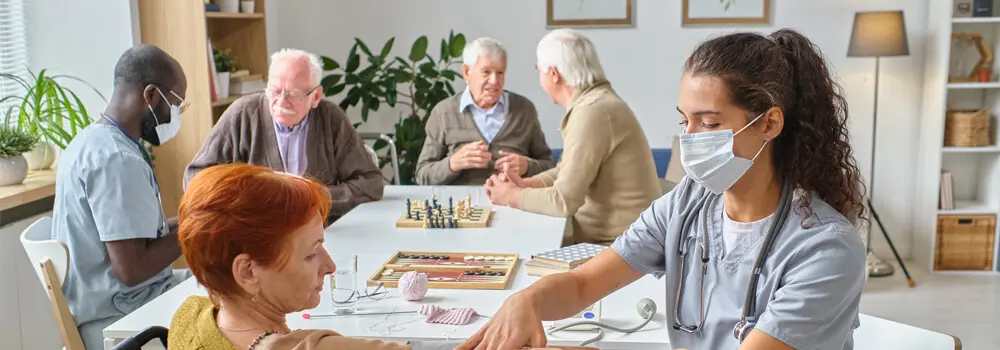 Innenansicht eines Pflegeheims